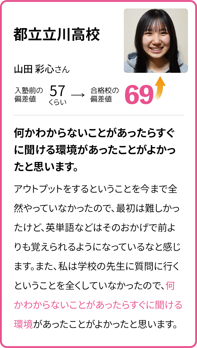 名城大学附属高校 入学前の偏差値49以下 入学12ヶ月後の偏差値67~56